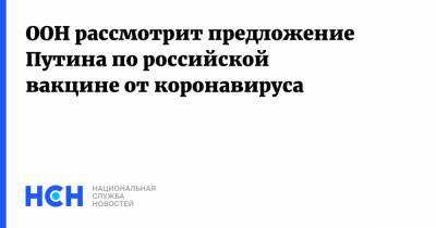 Владимир Путин - Стефан Дюжаррик - Василий Небензя - ООН рассмотрит предложение Путина по российской вакцине от коронавируса - nsn.fm - Россия