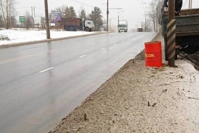 В Иванове вновь появились бочки с песком для большегрузов - mkivanovo.ru