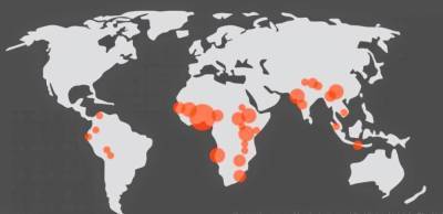 Учёные составили карту регионов планеты, являющихся потенциальными очагами новых пандемий - sharij.net - Англия - Индия - Эфиопия - Азия