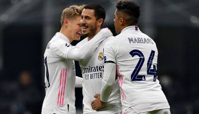 Эден Азар - Ашраф Хакий - Реал Мадрид - Реал впервые выиграл еврокубковый матч в Милане - sportarena.com