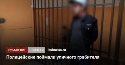 Полицейские поймали уличного грабителя - kubnews.ru - Сочи