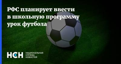 Александр Алаев - РФС планирует ввести в школьную программу урок футбола - nsn.fm - Россия
