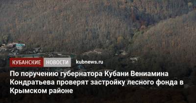 Вениамин Кондратьев - По поручению губернатора Кубани Вениамина Кондратьева проверят застройку лесного фонда в Крымском районе - kubnews.ru - Новороссийск - Строительство