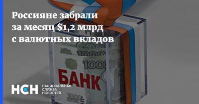 Россияне забрали за месяц $1,2 млрд с валютных вкладов - nsn.fm