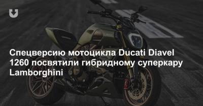 Спецверсию мотоцикла Ducati Diavel 1260 посвятили гибридному суперкару Lamborghini - news.tut.by
