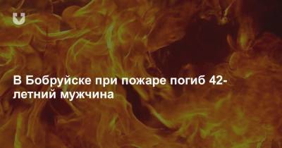 В Бобруйске при пожаре погиб 42-летний мужчина - news.tut.by - Бобруйск