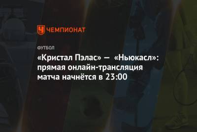 Саймон Лонг - Кристал Пэлас - «Кристал Пэлас» — «Ньюкасл»: прямая онлайн-трансляция матча начнётся в 23:00 - championat.com - Англия - Лондон