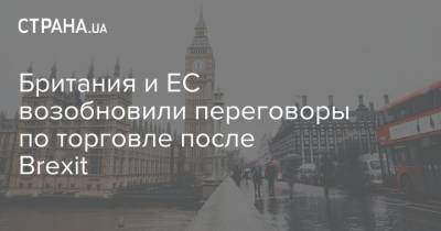 Британия и ЕС возобновили переговоры по торговле после Brexit - strana.ua - Украина - Англия - Лондон - Брюссель - Переговоры