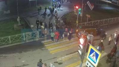 Момент ДТП с пострадавшим пешеходом в Мурино попал на видео - piter.tv - Санкт-Петербург