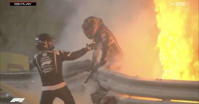 Роман Грожан - Пилот Формулы-1 едва не погиб на Гран-при Бахрейна: болид взорвался и разлетелся на части (видео) - tsn.ua - Франция - Бахрейн