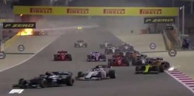 Даниил Квят - Alpha Tauri - Во время гонки Формулы-1 один из болидов разорвало пополам - lenta.ua - Бахрейн