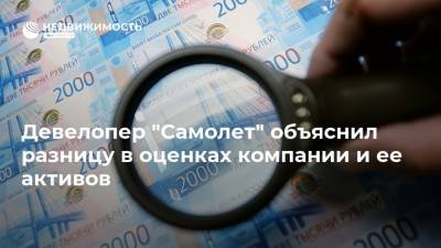 Девелопер "Самолет" объяснил разницу в оценках компании и ее активов - realty.ria.ru - Москва