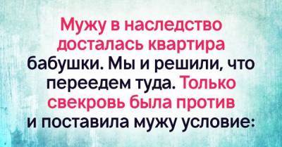 Как отреагировал муж на просьбу мамы развестись, чтобы получить квартиру в наследство - skuke.net