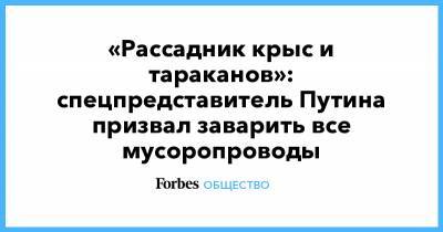 Сергей Иванов - «Рассадник крыс и тараканов»: спецпредставитель Путина призвал заварить все мусоропроводы - forbes.ru