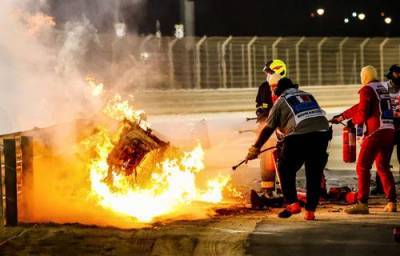 Ромен Грожан - Даниэль Риккардо - Гонщик Формулы-1 возмутился «голливудским» освещением аварии - argumenti.ru - Бахрейн