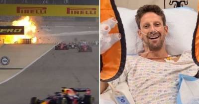 Ромен Грожан - С забинтованными пальцами, но с улыбкой: пилот "Формулы-1" записал видео из больницы после ужасной аварии со взрывом - tsn.ua - Франция - Бахрейн