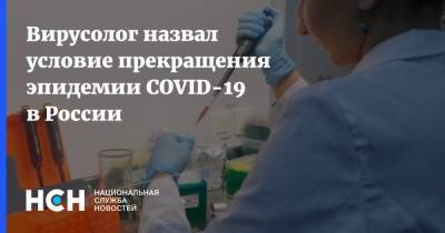 Ринат Максютов - Михаил Щелканов - Вирусолог назвал условие прекращения эпидемии COVID-19 в России - nsn.fm - Россия
