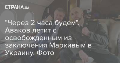 Арсен Аваков - Виталий Маркив - Милан - "Через 2 часа будем". Аваков летит с освобожденным из заключения Маркивым в Украину. Фото - strana.ua - Украина - Италия - Славянск