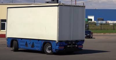 КАМАЗ показал в деле электрический грузовик без кабины - popmech.ru - Камаз