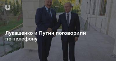 Владимир Путин - Александр Лукашенко - Лукашенко и Путин поговорили по телефону - news.tut.by - Россия - Сочи - Белоруссия