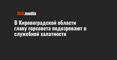 В Кировоградской области главу горсовета подозревают в служебной халатности - 368.media - Кировоградская обл.