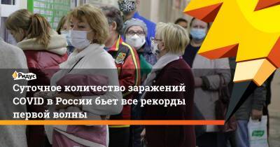 Сергей Собянин - Суточное количество заражений COVID в России бьет все рекорды первой волны - ridus.ru - Москва - Россия