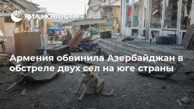 Арман Татоян - Армения обвинила Азербайджан в обстреле двух сел на юге страны - ria.ru - Армения - Азербайджан - Ереван - Сюникская обл. - Нагорный Карабах