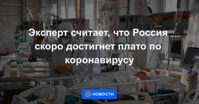 Александр Горелов - Эксперт считает, что Россия скоро достигнет плато по коронавирусу - news.mail.ru - Россия