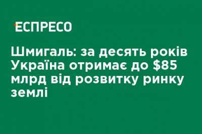 Денис Шмыгаль - Шмыгаль: за десять лет Украина получит до $ 85 млрд от развития рынка земли - ru.espreso.tv - Украина