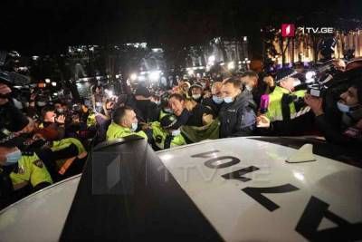 Ника Мелия - На акции протеста у здания парламента Грузии произошла потасовка - eadaily.com - Грузия