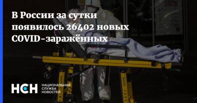 В России за сутки появилось 26402 новых COVID-заражённых - nsn.fm - Москва - Россия - Санкт-Петербург - Московская обл.