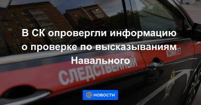 Светлана Петренко - В СК опровергли информацию о проверке по высказываниям Навального - news.mail.ru - Москва - Россия