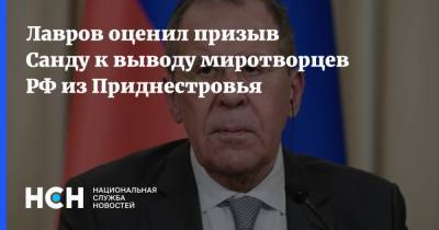 Сергей Лавров - Майя Санду - Лавров оценил призыв Санду к выводу миротворцев РФ из Приднестровья - nsn.fm - Москва - Россия - Молдавия - Приднестровье