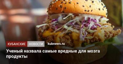 Ученый назвала самые вредные для мозга продукты - kubnews.ru