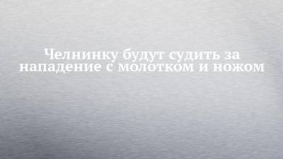 Челнинку будут судить за нападение с молотком и ножом - chelny-izvest.ru - Набережные Челны