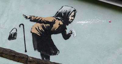Всемирно известный художник Бэнкси нарисовал новое граффити — женщину, которая чихает - tsn.ua - Англия - Бристоль