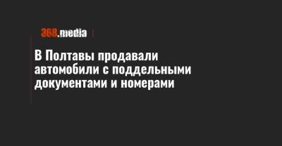 В Полтавы продавали автомобили с поддельными документами и номерами - 368.media - Полтавская обл. - Полтава