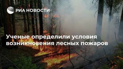 Ученые определили условия возникновения лесных пожаров - ria.ru - Москва - Томск