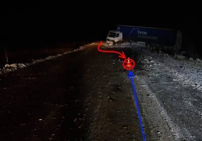 В Усть-Вымском районе водитель «Волги» протаранил фуру - bnkomi.ru - респ. Коми