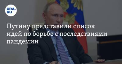 Владимир Путин - Путину представили список идей по борьбе с последствиями пандемии - ura.news