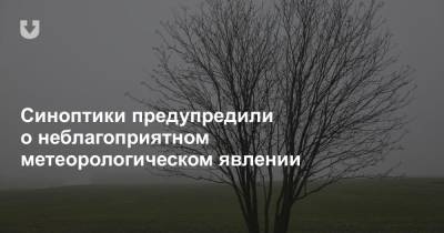 Синоптики предупредили о неблагоприятном метеорологическом явлении - news.tut.by