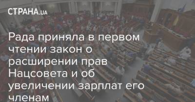 Никита Потураев - Рада приняла в первом чтении закон о расширении прав Нацсовета и об увеличении зарплат его членам - strana.ua