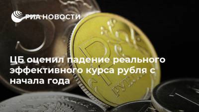 ЦБ оценил падение реального эффективного курса рубля с начала года - ria.ru - Москва - Россия