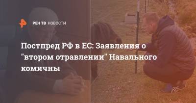 Алексей Навальный - Владимир Чижов - Постпред РФ в ЕС: Заявления о "втором отравлении" Навального комичны - ren.tv