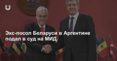 Александр Лукашенко - Экс-посол Беларуси в Аргентине подал в суд на МИД - news.tut.by - Белоруссия - Аргентина