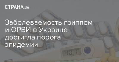 Заболеваемость гриппом и ОРВИ в Украине достигла порога эпидемии - strana.ua