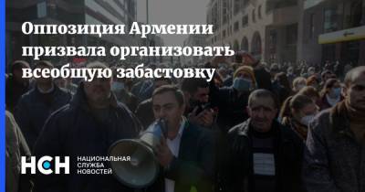 Никола Пашинян - Ишхан Сагателян - Оппозиция Армении призвала организовать всеобщую забастовку - nsn.fm - Армения - Азербайджан - Нагорный Карабах