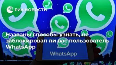Арсений Щельцин - Названы способы узнать, не заблокировал ли вас пользователь WhatsApp - ria.ru - Москва - Россия