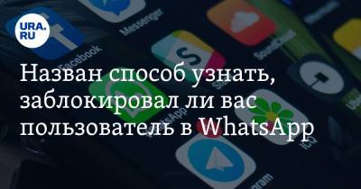 Арсений Щельцин - Назван способ узнать, заблокировал ли вас пользователь в WhatsApp - ura.news