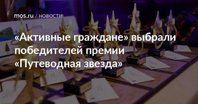 «Активные граждане» выбрали победителей премии «Путеводная звезда» - mos.ru